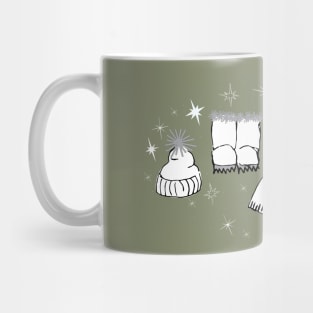 Winter weather snow lover cartoon illustration Mug